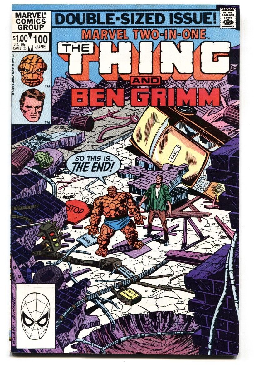 Primary image for Marvel Two-In-One #100 1983- Thing and Ben Grimm- LAST ISSUE