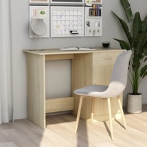 Desk Sonoma Oak 100x50x76 cm Engineered Wood - £47.22 GBP
