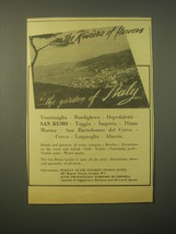 1965 Italian State Tourist Office Ad - The Riviera of Flowers - £14.57 GBP