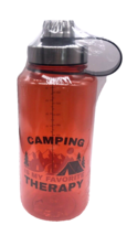 Camping Therapy Water Bottle 32 Oz Ozark Trail NEW Red Camp Tenting Fan Gift - £22.05 GBP