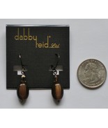 Dabby Reid Ronnie Mae Chocolate Oval Drop Earrings Hematite-plated RME 7... - £12.45 GBP