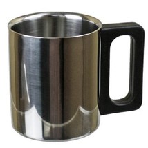 7 oz Stainless Steel Insulated Camping Campsite Mug - £1.99 GBP