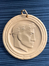 1971 Vintage Yugoslavia Sport 1st Award Medal Gold Colored Split Dunavski Cup - £11.43 GBP