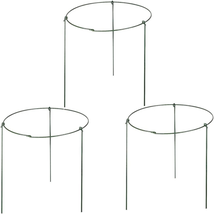 (Pack of 3) Large Garden Plant Support Rings, 10&quot; Wide X 17&quot; High, 3 Legs - $15.02