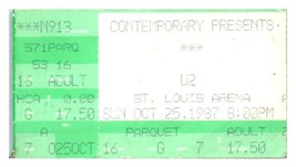U2 Concerto Ticket Stub Ottobre 25 1987 St.Louis Missouri - £44.05 GBP