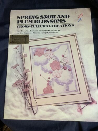 Spring Snow And Plum Blossoms Cross Cultural Creations Booklet - $5.71