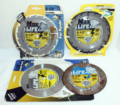 4 Oldham Max Life 5-1/2&quot; Circular Saw Blades ~ 2- 18 Tooth Carbide 2- 10... - $29.99
