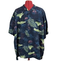 Big Dog Men&#39;s LARGE Dogarita Tropical Cocktail Drinks Margarita Hawaiian... - £19.46 GBP