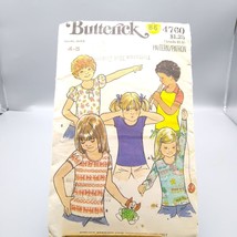 Vintage Sewing PATTERN Butterick 4760, Girls 1977 Childrens T Shirts, Child Size - £8.57 GBP