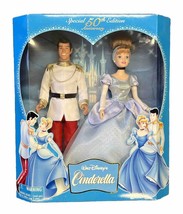 Disney&#39;s Cinderella &amp; Prince Special 50th Anniversary Edition Dolls - £38.43 GBP