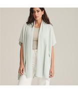 NAADAM 100% cashmere mint green poncho sweater wrap size medium/large lu... - €81,48 EUR