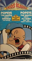 Popeye The Sailor Meets Sinbad &amp; Ali Baba(VHS 1985)Kids Klassics-TESTED-SHIP24HR - £14.93 GBP