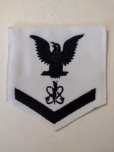 USN ELECTRONICS WARFARE TECHNICIAN  3rd CLASS EW3 RATING BADGE BLUE-WHIT... - $5.25 CAD