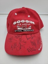 Autographed Goggin Ice Arena Miami University Redhawks Red Hat Final Sea... - $98.01