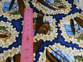 trendtex Fabrics 1999 Barkcloth Vintage 3 1/6 yards blue - £71.21 GBP