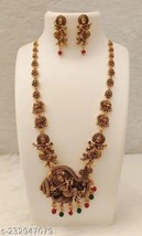 Indian Women Necklace Set Gold Plated Designer Fashion Jewelry Wedding Wear Gift - £23.36 GBP