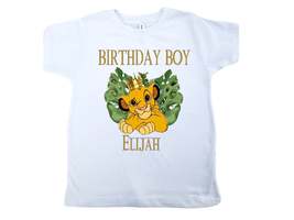 Lion King birthday shirt Simba Personalized boys shirt Boys Lion King shirt - £12.02 GBP