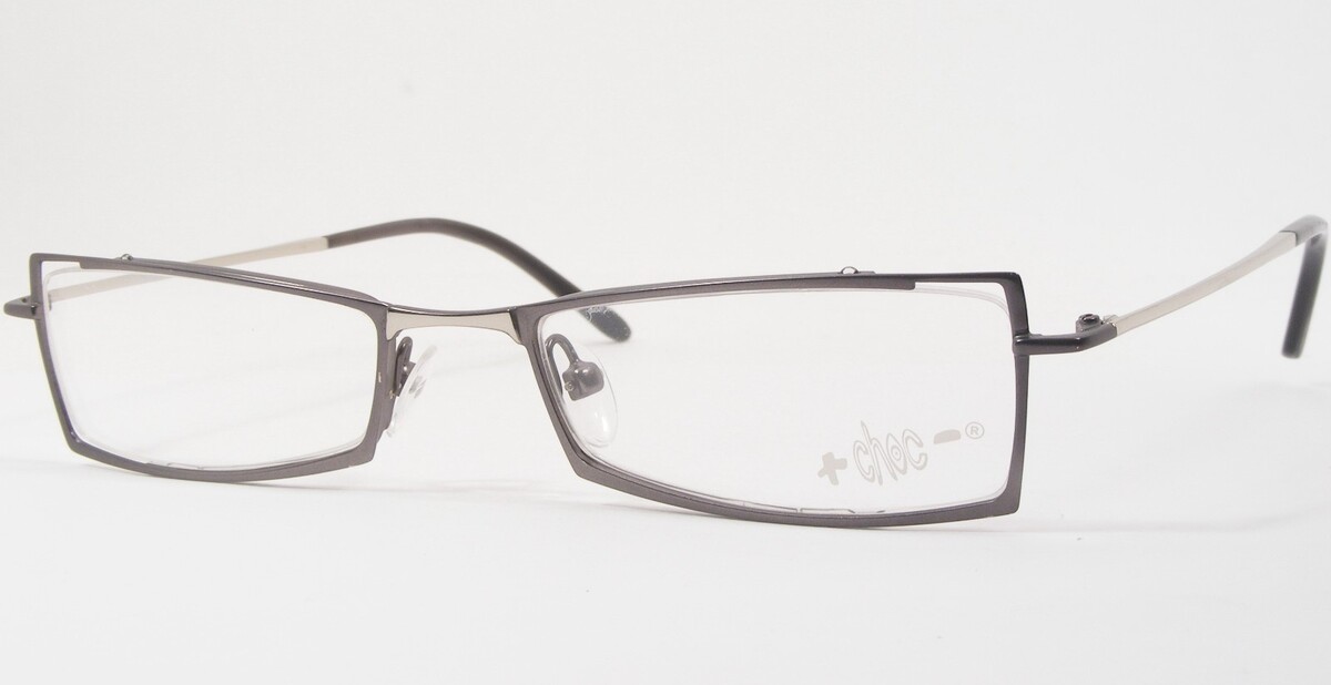 Choc- C197-520 Silver-Grey UNIQUE RARE EYEGLASSES 50-19-135mm Germany (N... - $62.56