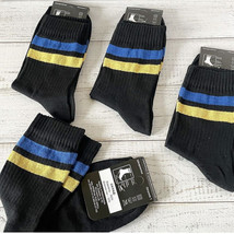 NEW SOCKS SET - 4 pairs - Yellow and blue ribbons - Ukraine  Ukrainian - £25.34 GBP