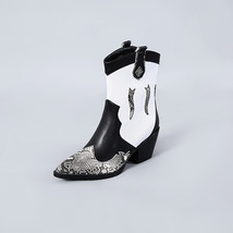 new good quality print chunky high heels woman winter shoes big loose slip-on sh - £79.11 GBP