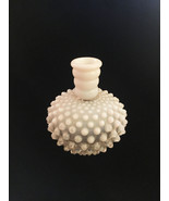 Vintage 70s Hobnail Clear/White 4 1/2&quot; flower vase - $16.40 CAD