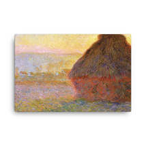 Claude Monet Grainstack at Giverny, 1889.jpeg Canvas Print - £78.30 GBP+