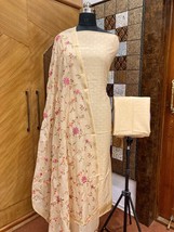 Banarasi Chanderi Cotton Salwar Suit Set with Dupatta, Party Wear, Wedding, Brid - £82.24 GBP