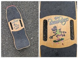 1987 Valterra Skateboard Beach Boys I Get Around Surfer Dude Wood 30 x 10 - $187.06