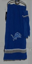 Little Earth Productions NFL Detroit Lions Chenille Scarf Gloves Set image 1