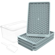 Mini Ice Cube Trays, Upgraded Small Ice Cube Trays Easy Release, 159X4 Pcs Tiny  - £10.46 GBP