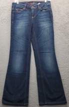 Tommy Hilfiger Freedom Bootcut Jeans Womens Size 4 Blue Denim Pockets Flat Front - £16.06 GBP