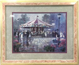 KINKADE - MERRY GO ROUND LITHOGRAPH - £212.60 GBP