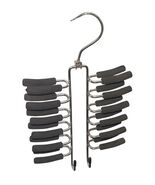 Necktie Rack Hanger Organizer Men Women Closet Metal &amp; Foam 24 Ties 2 Be... - $19.79