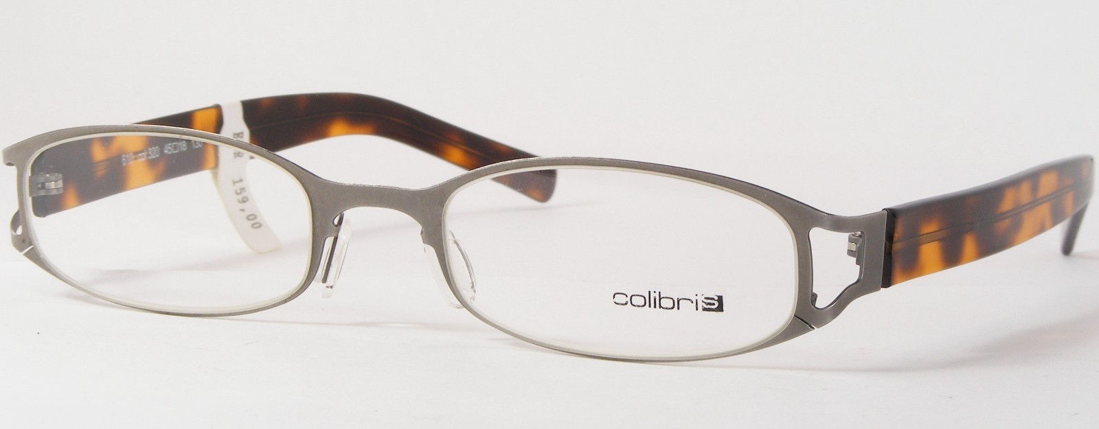 Colibris 610 320 Argent-Gris / Tortue Unique Rare Lunettes 45-18-130 All... - $135.62