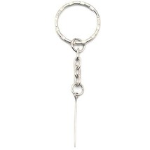 Bluemoona 25 Pcs - Split Key Ring Chain with Spring Hook Eye Screw Pin Top Drill - £4.78 GBP