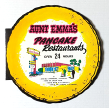 Aunt Emma&#39;s Pancake Restaurant Menu VTG 80s? San Diego Ca Laminated Rare - $37.18