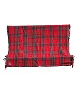 Vintage Pendleton Blanket Throw Red Navy Teal Grey Tartan plaid Virgin W... - $34.65