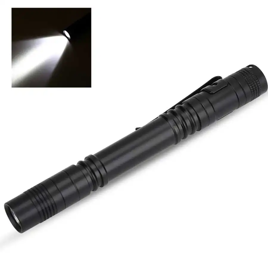 1pc Portable Flash Light Ultra Bright LED Flashlight Mini Pen-Shape Pocket Torch - £9.23 GBP