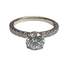 Women&#39;s Solitaire ring 14kt Yellow Gold 415868 - £313.45 GBP