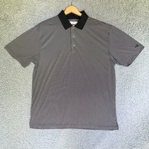Grand Slam Polo Shirt Adult Large Black Striped Golfing Preppy Casual Ou... - $18.50
