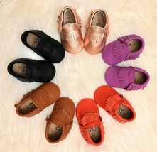 Starbie Baby Moccasins Leather Baby Shoes Toddler Shoes Loafers Multi-Color - £9.59 GBP