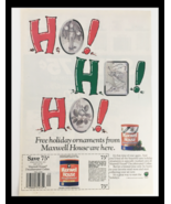 1987 Maxwell House Decaffeinated Coffee Circular Coupon Advertisement - £14.91 GBP