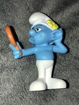 Smurfs Figurine Toy 2011 Vanity Action Figure McDonalds Happy Meal 3 inch - £7.07 GBP