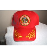 U S Army logo w/shadow on a new Red Ball Cap - $27.35 CAD