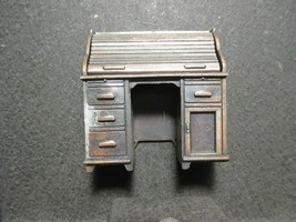 Vintage Dollhouse Furniture Metal Roll-Top Desk Durham Industries No. 11 - £10.95 GBP