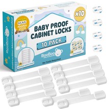 Booboo® 10 Pack Premium Child Safety Cupboard Door Strap Locks | Baby Pr... - $14.51