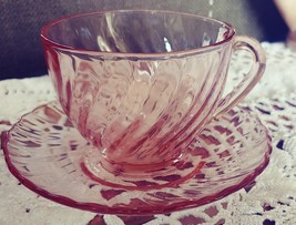 Arcoroc France Rosaline Cup and Saucer image 5