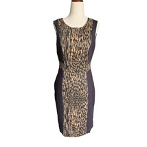 Adrianna Papell Dress Sheath Leopard Sleeveless Modern Chic Animal Print... - $24.94