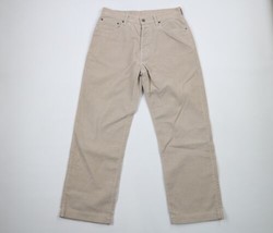 Vtg Abercrombie &amp; Fitch Mens 32x30 Button Fly 14 Wale Corduroy Wide Leg Pants - $94.00