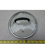 24KK35 GLASS SAUCEPAN LID: FOR 7-13/16&quot; - 8&quot; ID PAN, VERY GOOD CONDITION - $6.75